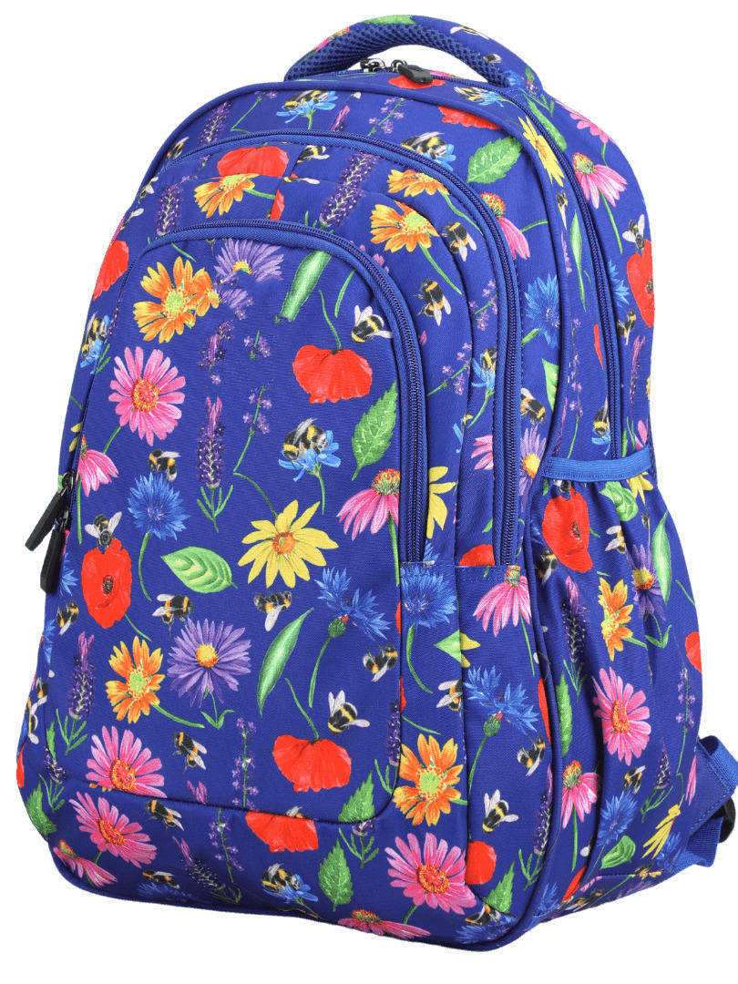 Polyester BEES & WILDFLOWERS Kids School Backpack Manufacturer
