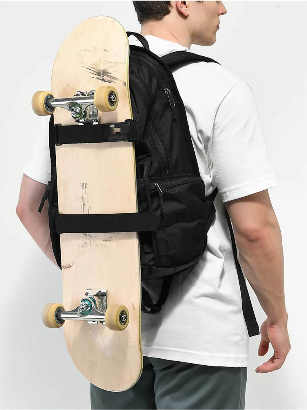 Polyester Independent Fleet Orange Skateboard Backpack Manufacturer